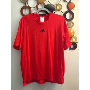 Adidas men’s large athletic red t shirt